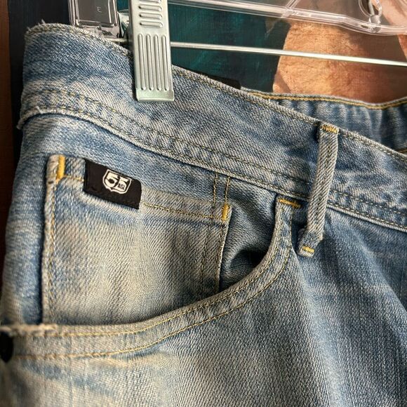 Fifty five Diesel Stylish Light Blue Men's Skinny Jeans 32 4 Button Fly - Picture 3 of 16